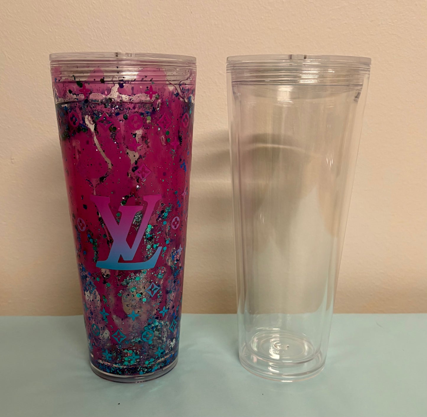 24oz Acrylic Stadium Snow Globe Tumbler