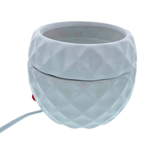 Electric Diamond Wax Warmer - White