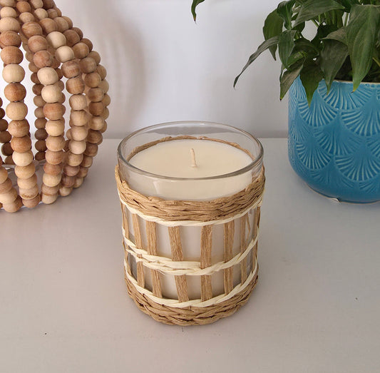Rattan Candle 400ml - White